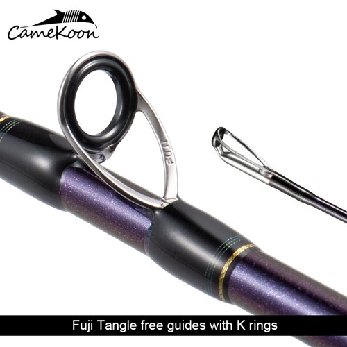 CAMEKOON Slow Jigging Rod Fuji Parts 6'3" Carbon Sea Boat Casting Fishing Pole - Picture 6 of 12