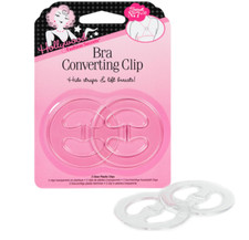 Hollywood Fashion Secrets Bra Converting Clips, Clear, 2 Count Pack of 1