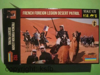 1:72 Strelets #192 Kolonialkrieg Fremdenlegion Wüsten Patrouille Kamel Soldaten