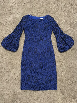 cobalt blue holiday dress Marcella | Margot Dress in Cobalt | Women's Size Medium | Sustainable European Jersey