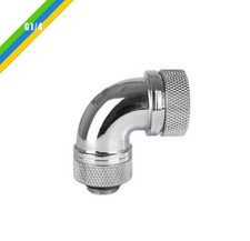 Thermaltake G1/4 PETG Tube 90Deg Compression Fitting 5/in OD , CL-W097-CA00SL-A