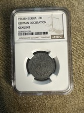 1943BN SERBIA 10D GERMAN OCCUPATION 