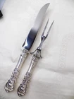 REED & BARTON FRANCIS 1ST STERLING SILVER HANDLE ROAST CARVING SET NO MONOGRAMS