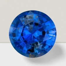 Blue Sapphire Round Cut Gemstone 5.1 Cts - 12 mm AAA Loose Gem 