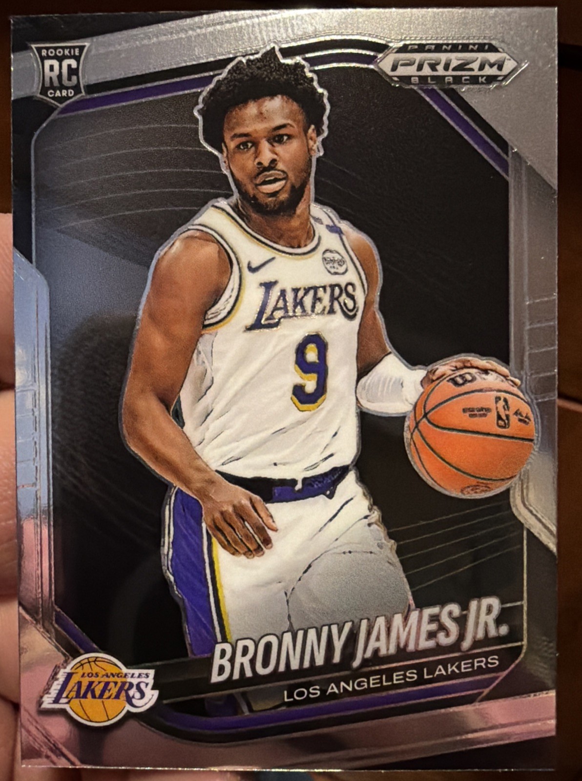 2024-25 Panini Prizm Black - Bronny James, Bronny James #94 (RC)