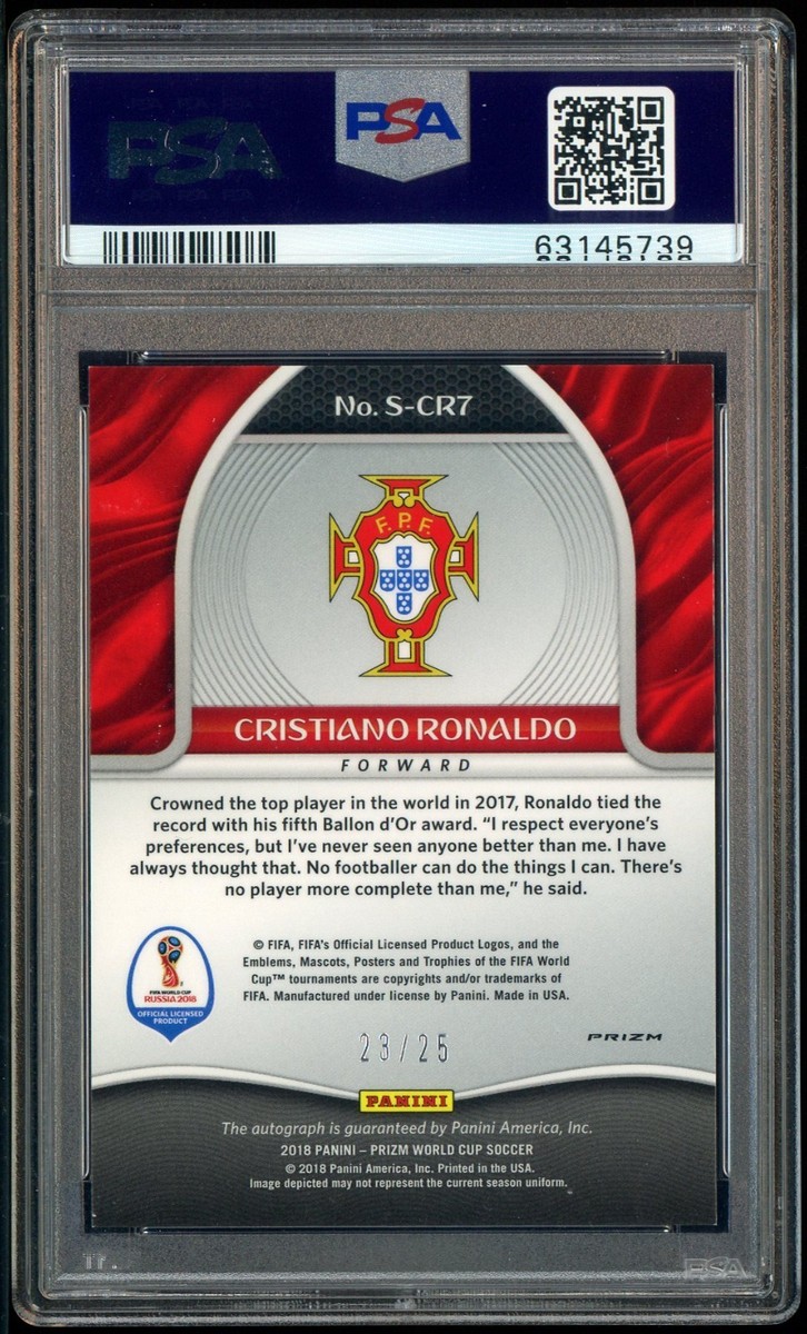 2018 Panini Prizm World Cup - Signatures Cristiano Ronaldo #S-CR7