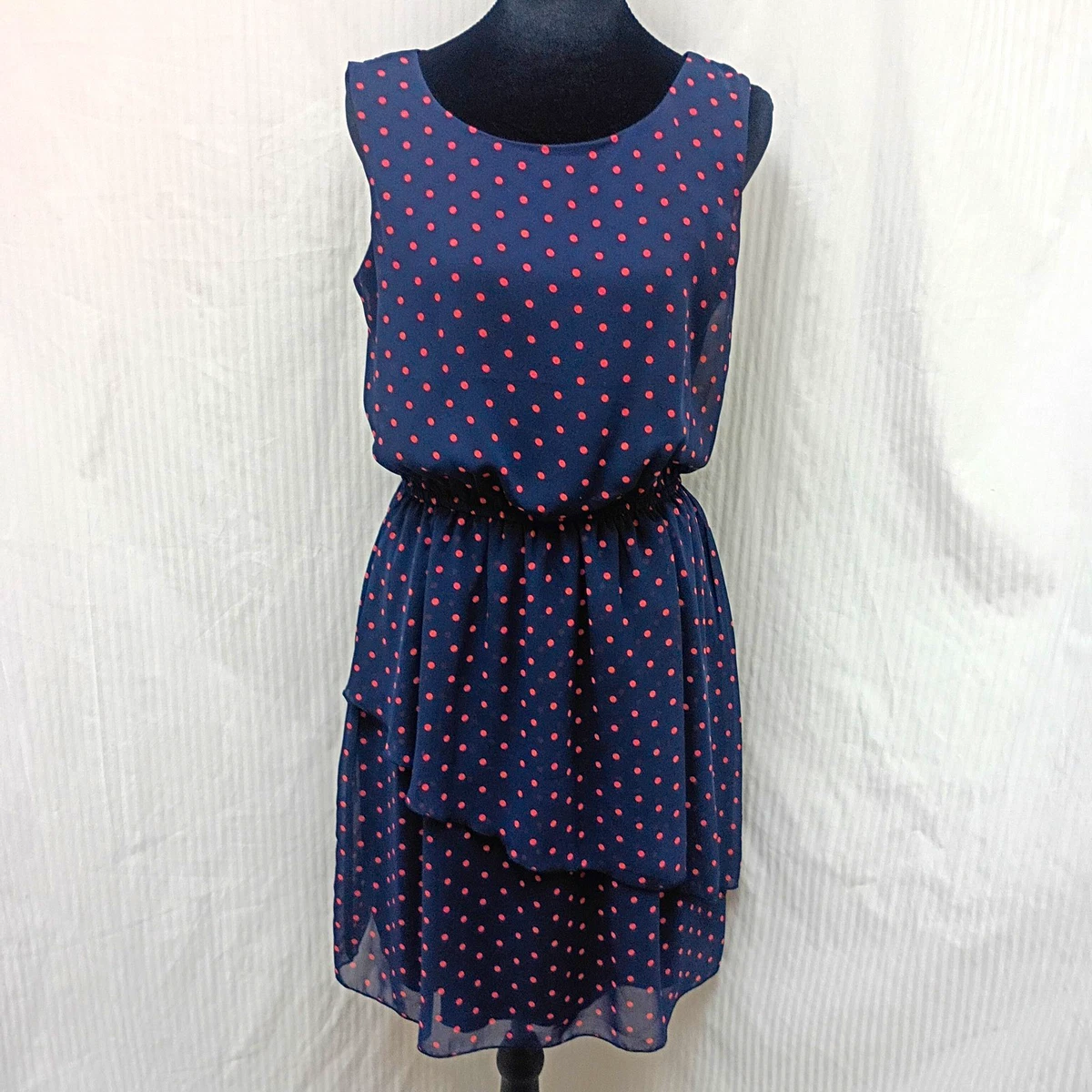en focus studio blue dress En focus Studio Navy Blue 3/4 Sleeve A-line Dress
