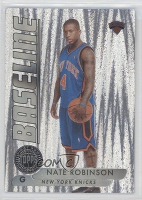 2005-06 Topps First Row Baseline Silver 69/99 Nate Robinson #BL43 Rookie RC 5c9