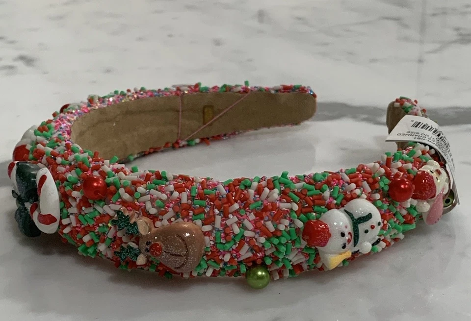 Diadema Bari Lynn Niños Niñas Galletas Espolvoreadas Navidad Santa Festivo Precio de venta sugerido por el fabricante $40 Foto 3 de 4