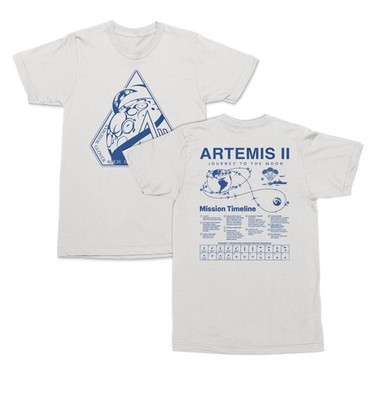 Artemis II Mission Journey To The Moon Two-Sided Unisex T-Shirt