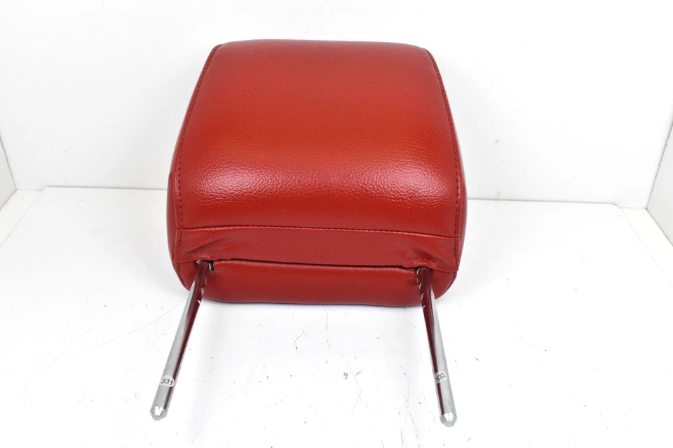 Conjunto de reposacabezas de cuero rojo asiento delantero Ford Mustang 2005-2009 OEM Foto 4 de 4