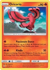 Oricorio 14 #14/145 Sm - Guardians Rising Rare Pokemon TCG LP