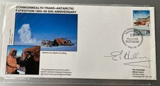 Everest Mountaineer Edmund Hillary Signed FDC Commonwealth Trans-Antarctic cover