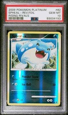 thefirsttaleカードSSP.SP.Rレア多数サイン入り全89枚 2009 Pokemon Platinum Rising Rivals Spheal Reverse Foil #82 PSA 10