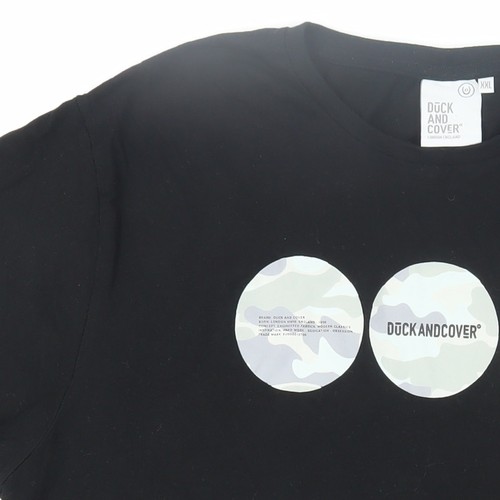 T-shirt grafica Duck and Cover uomo nera 2XL - Foto 10 di 12