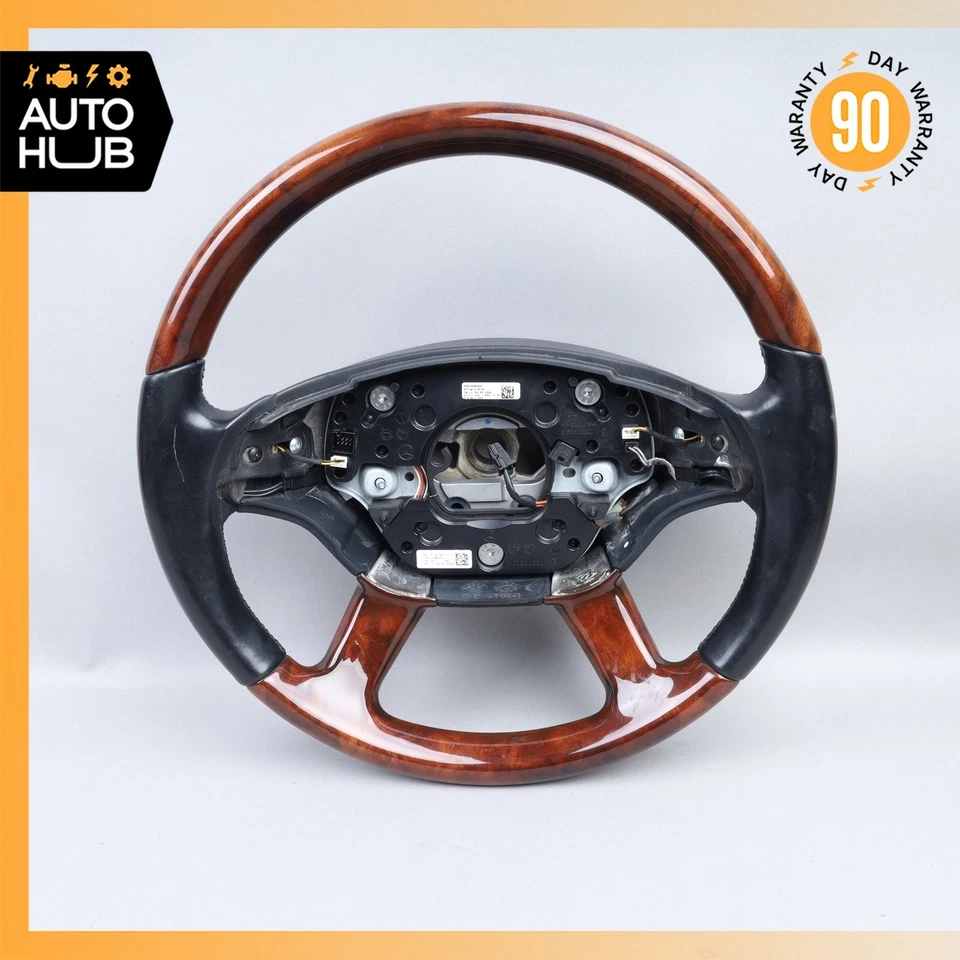 07-10 Volante conductor Mercedes W221 S600 CL550 con palancas de cambio OEM Foto 2 de 4