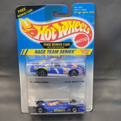 1995 Hot Wheels Race Team Series Lumina Stocker and Hot Wheels 500