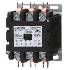1pc SIEMENS 42DF35AG Definite Purpose Contactor, 3-Pole, 50A, 208-240VAC Co