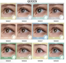 MINT,BROWN,BLUE,GREEN GRAY pupilentes de colores Kit