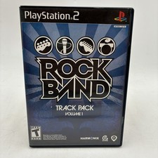 Rock Band Track Pack Vol. 1 (Sony PlayStation 2, 2008) PS2 CIB Untested As Is