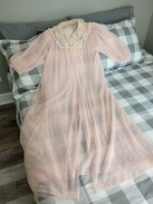 Vintage Komar Double Chiffon Boudoir Robe Medium