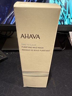 AHAVA Time to Clear Purifying Mud Mask 3.4 fl. oz/ 100 mL NIB