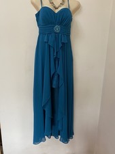 Tamara Ecclestone Stunning Teal Short/long Evening Dress Size 12