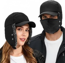 3in1 New Gorros Gorras De Invierno Para Hombre Sombrero El Frio Bufanda De Moda