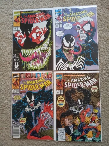 AMAZING SPIDER-MAN #332 333 346 #347 (MARVEL 1991)  ERIK LARSEN COVERS VF/NM KEY