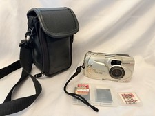 Olympus Camedia D-490 Zoom Digital Camera Parts Repair w/ Case Cards