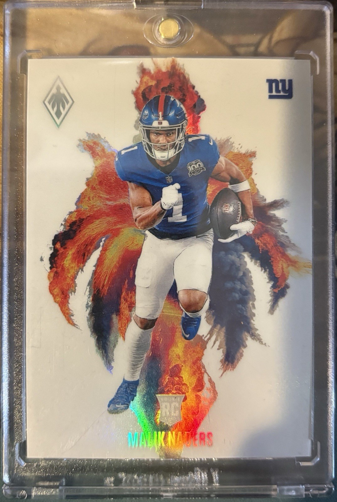 2024 Panini Phoenix Malik Nabers Rookie Color Blast #CB-MNS Case Hit SSP RC