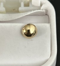 Vintag 10k Yellow Gold Ball Stud Earring 0.66 Grams 7mm - 1 Earring