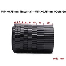 M54x0.75 Metal Extension Tube 4mm - 20mm Telescope Extending Ring Adapter