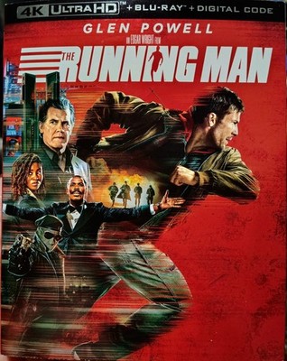 The Running Man (4K UHD + Blu-Ray + Digital, 2026) NEW W/SLIPCOVER 