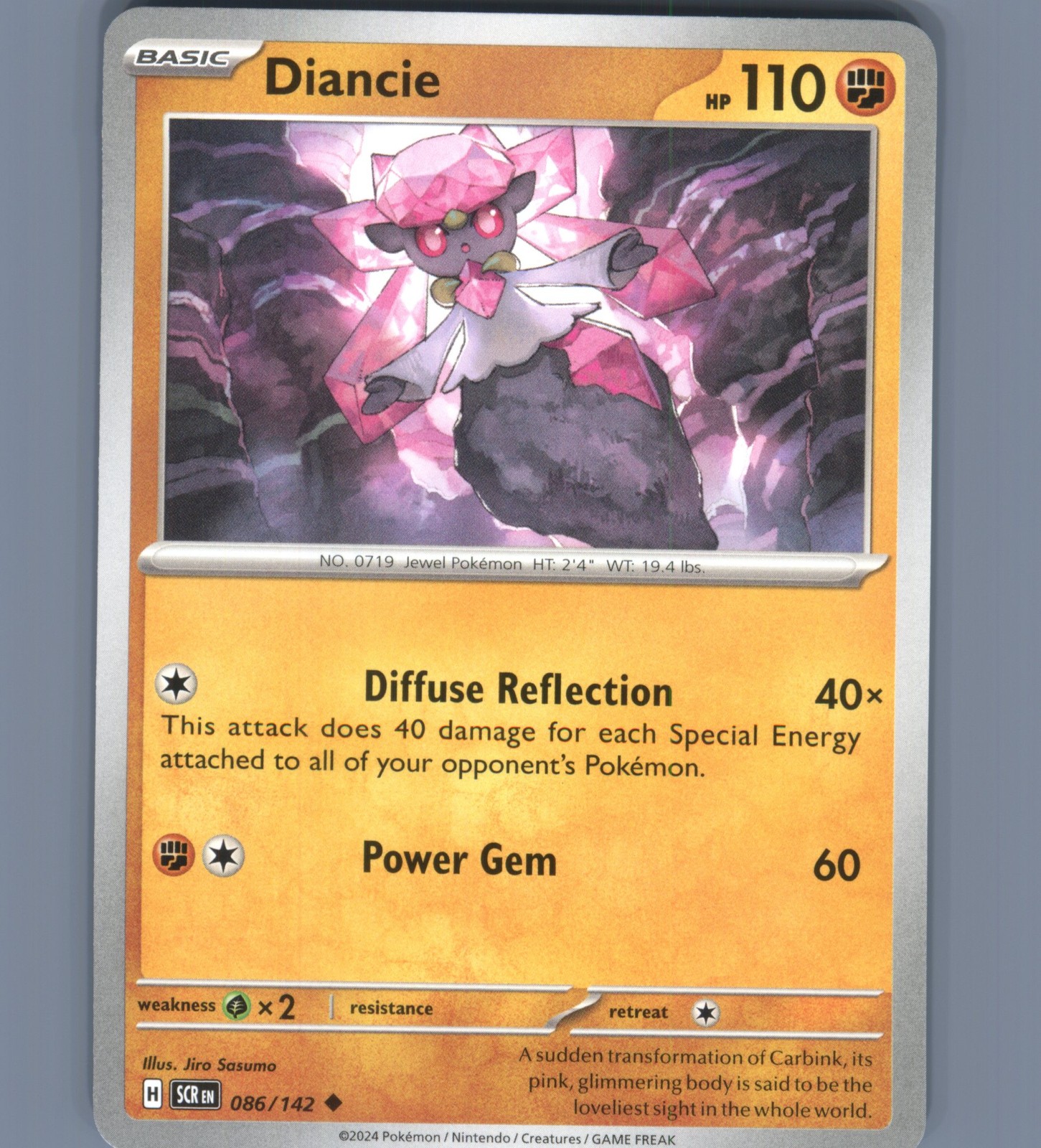Diancie Uncommon SV07: Stellar Crown 086/142 NM English