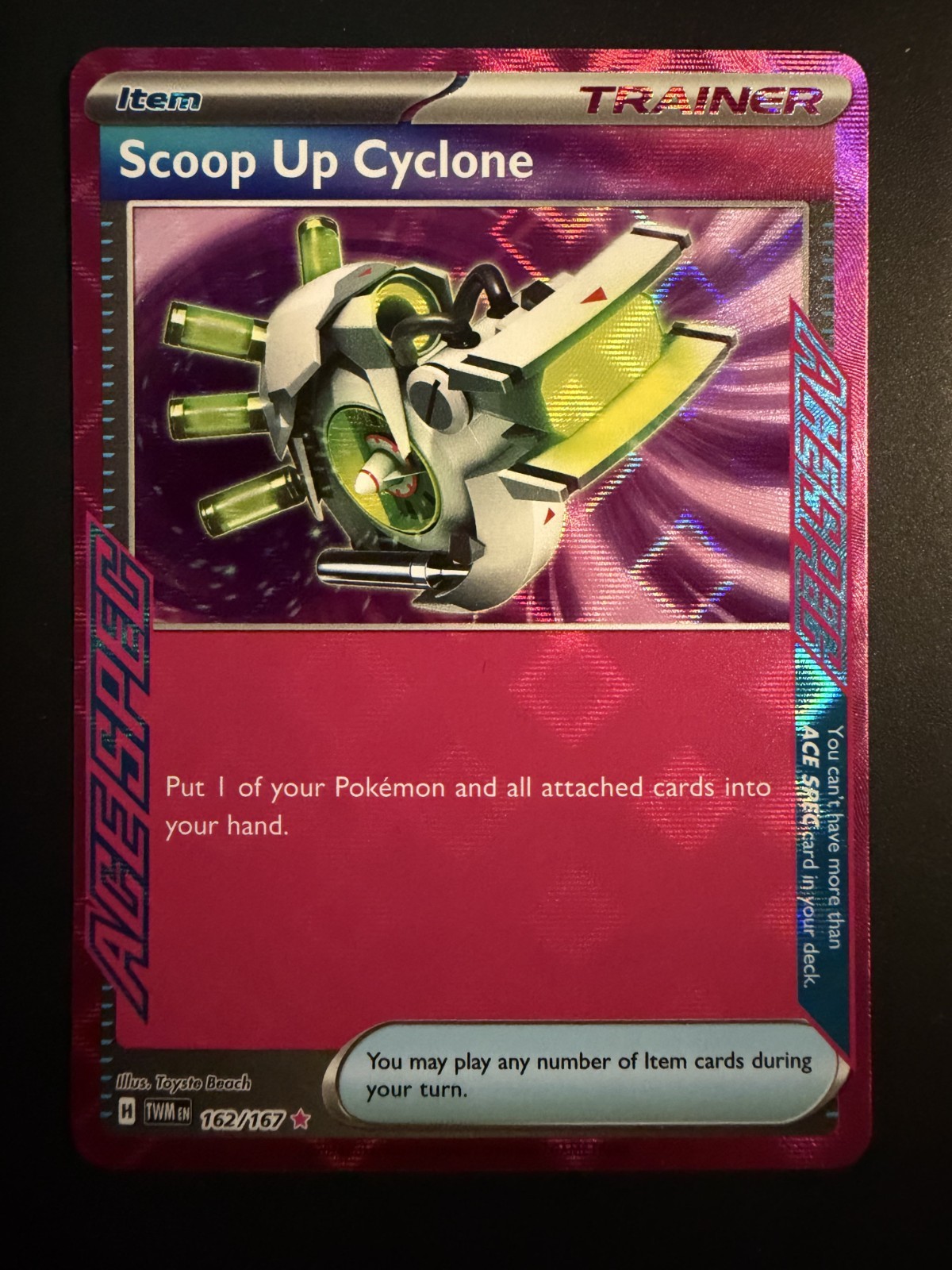 Scoop Up Cyclone 162/167 SV06: Twilight Masquerade ACE SPEC Holo