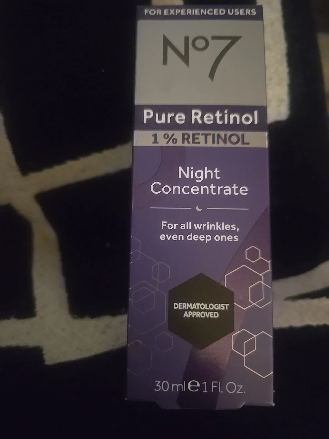 No7 Pure Retinol 1% Retinol Night Concentrate 1 fl oz Free Ship @$%#