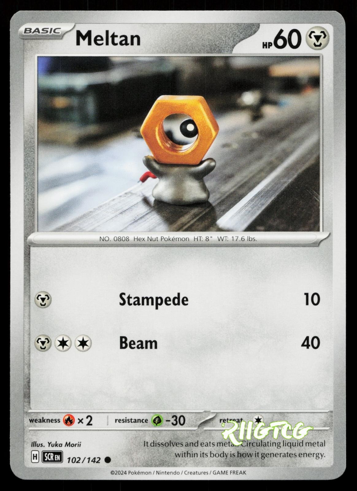 Meltan 102/142 Stellar Crown Pokemon NM