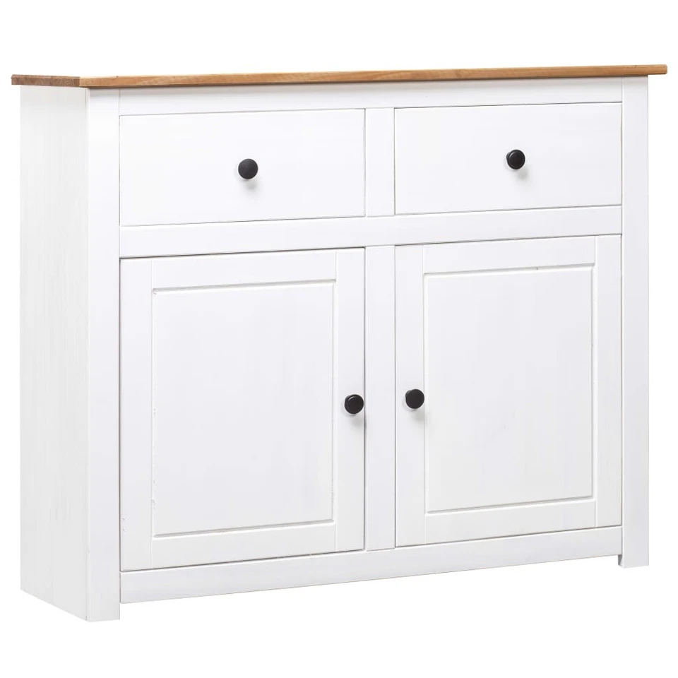 Sideboard Massivholz Kommode Highboard Schrank 2/3 Schubladen /Türen Schublade - Bild 3 von 4