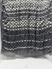 Louis Vuitton Silk Blend Black Gray Checker  Large Neck Scarf Shawl Wrap 27”x63” — photo 4