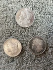 1881, 1885, and 1921 Morgan Silver Dollars In Excellent Condition