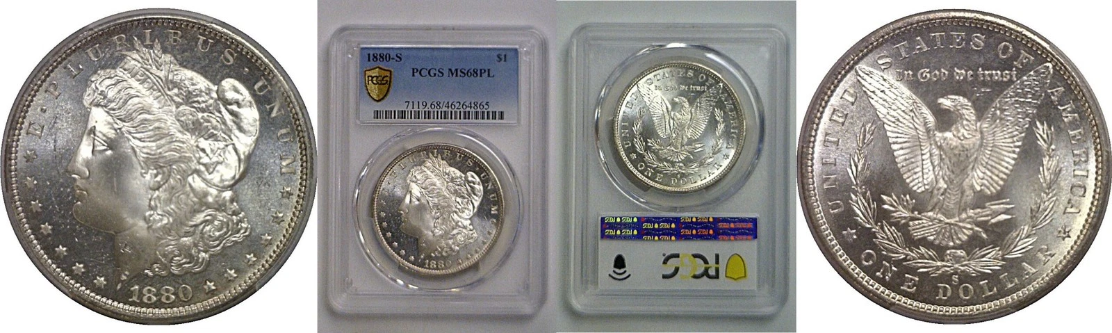 1880-S Morgan Dollar   PCGS MS-68 PL