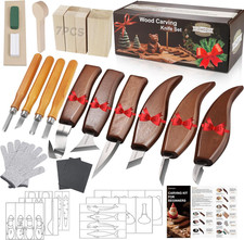 Wood Carving Kit for Beginners   25Pcs Whittling Knife Kit Wood Carving Tools wi