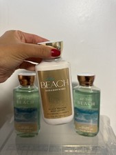 SET OF 3 Bath Body Works At The Beach, Cream Body Wash