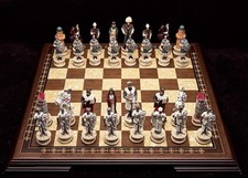 Crusaders Chess Set X Large Medieval Ages Ros...