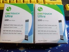 100 ONE TOUCH ULTRA TEST STRIPS 1 BOX OF 100, EXP 8-31-26, GOOD SEALED BOX