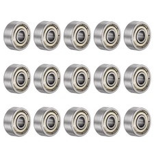 15pcs 624ZZ Ball Bearings 4x13x5mm Carbon Steel Double Shielded ABEC3