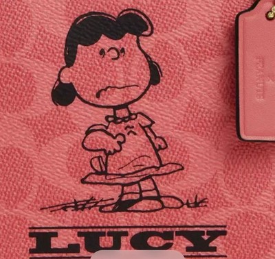 Coach X Peanuts Satchel Crossbody Bag In Signature Canvas With