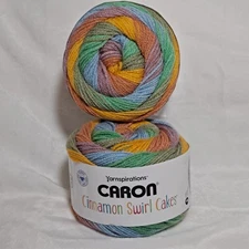 Caron Cinnamon Swirl Cakes Yarn NIP - Tropical Breeze- NOW WITH VOLUME PRICING!!