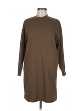 Uniqlo Brown Crewneck Sweater Sz Small Dress